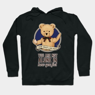 ADHD parenting quotes, big hug gift with bear drawing Hoodie